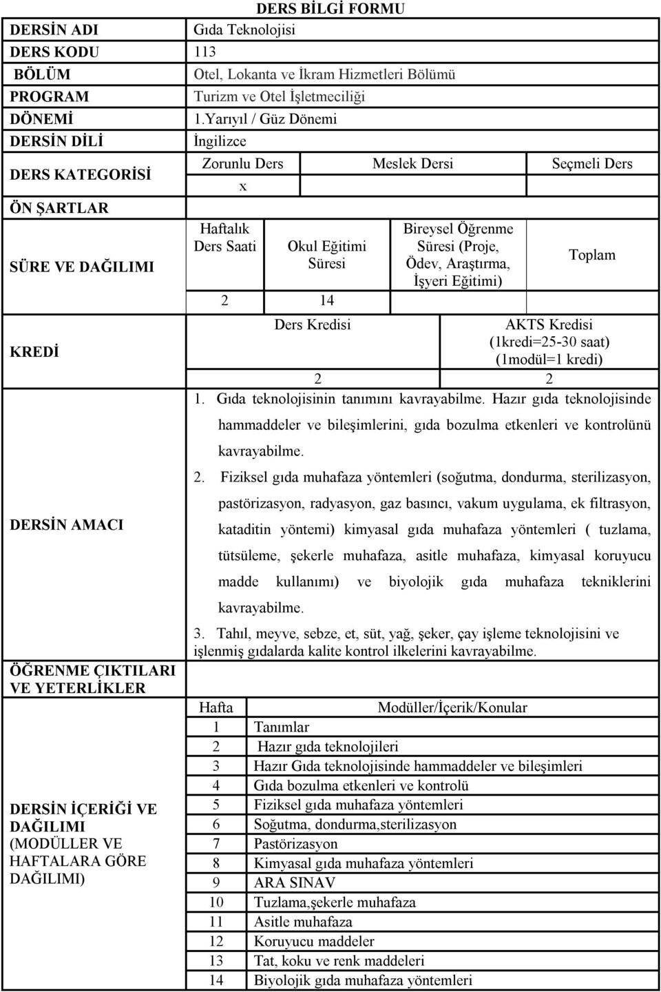 Fiziksel gıda muhafaza yöntemleri (soğutma, dondurma, sterilizasyon, pastörizasyon, radyasyon, gaz basıncı, vakum uygulama, ek filtrasyon, kataditin yöntemi) kimyasal gıda muhafaza yöntemleri (