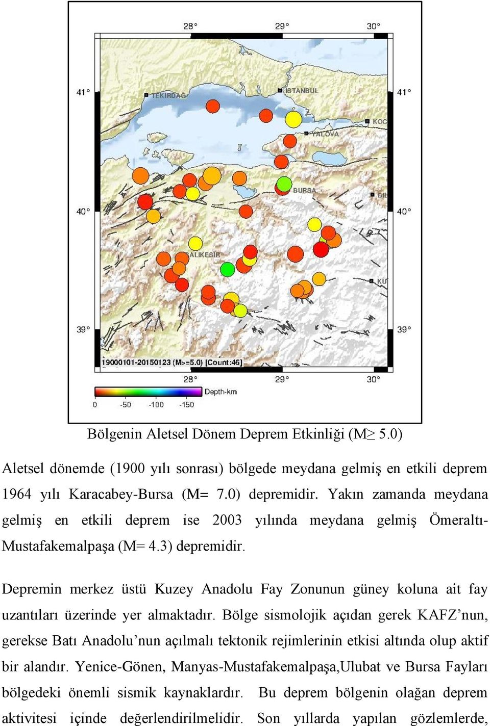 Depremin merkez üstü Kuzey Anadolu Fay Zonunun güney koluna ait fay uzantıları üzerinde yer almaktadır.