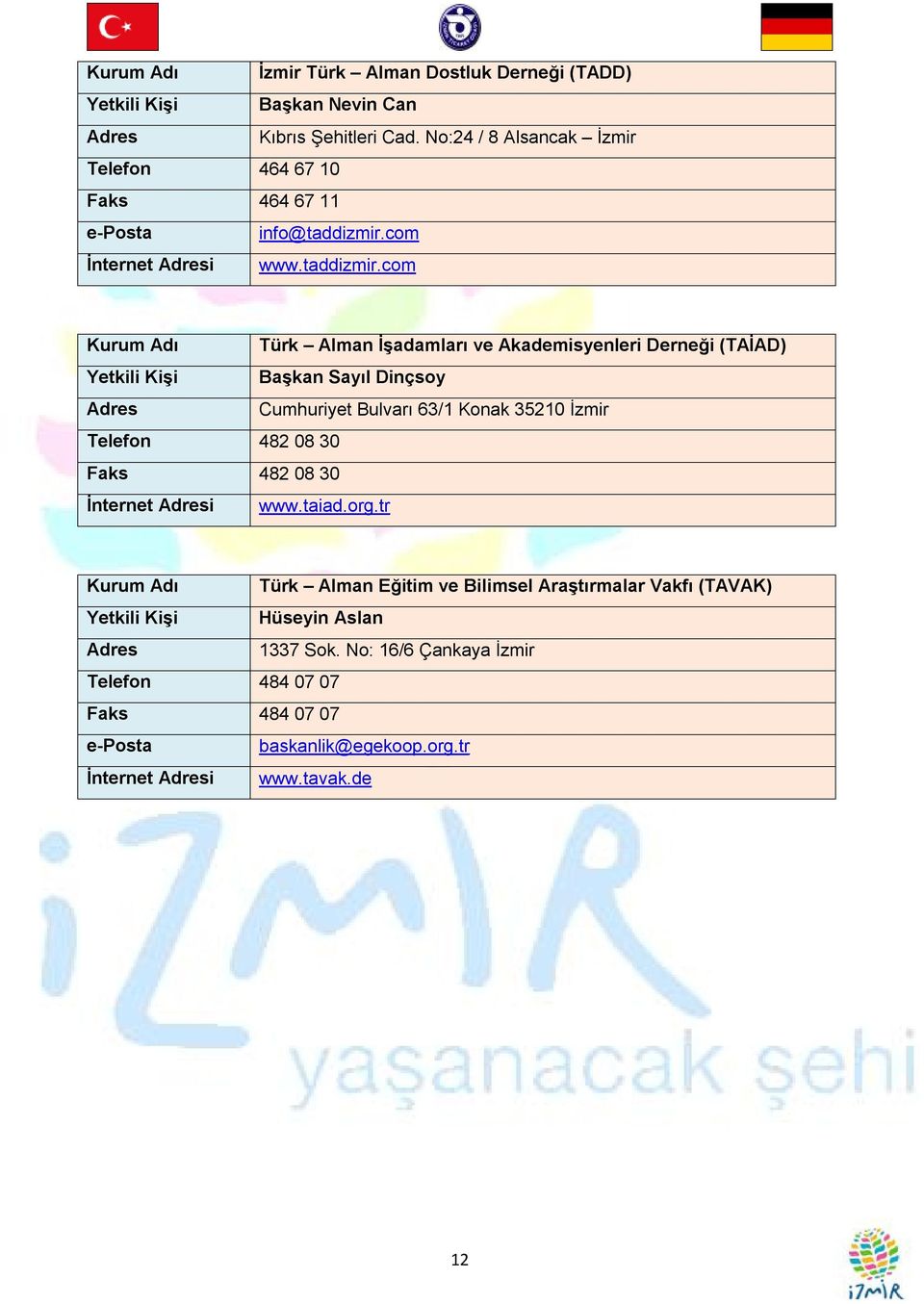 com İnternet i www.taddizmir.