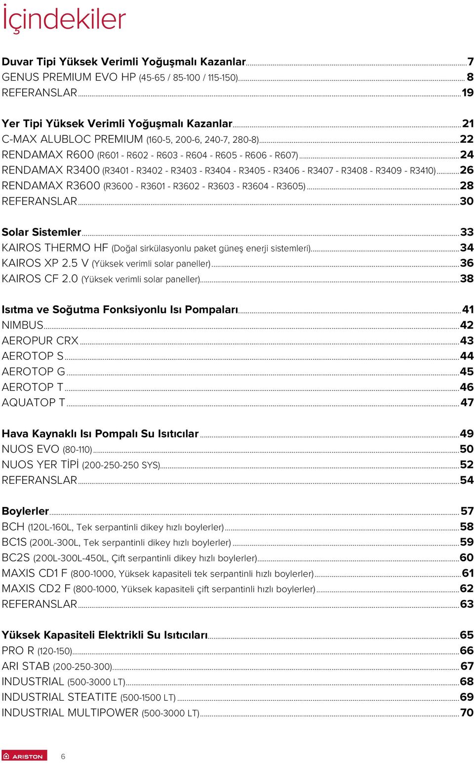 ..24 RENDAMAX R3400 (R340 - R3402 - R3403 - R3404 - R3405 - R3406 - R3407 - R3408 - R3409 - R340)...26 RENDAMAX R3600 (R3600 - R360 - R3602 - R3603 - R3604 - R3605)...28 REFERANSLAR.