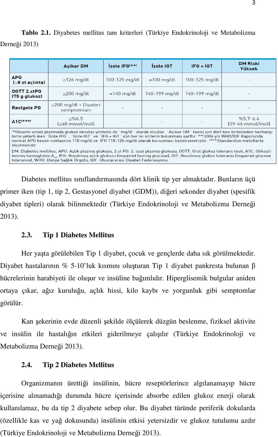 . 2.3. Tip 1 Diabetes Mellitus Her yaşta görülebilen Tip 1 diyabet, çocuk ve gençlerde daha sık görülmektedir.