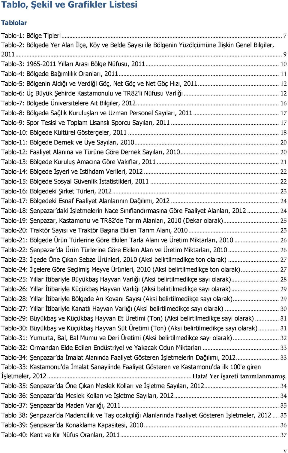 .. 12 Tablo-6: Üç Büyük Şehirde Kastamonulu ve TR82 li Nüfusu Varlığı... 12 Tablo-7: Bölgede Üniversitelere Ait Bilgiler, 2012... 16 Tablo-8: Bölgede Sağlık Kuruluşları ve Uzman Personel Sayıları, 2011.