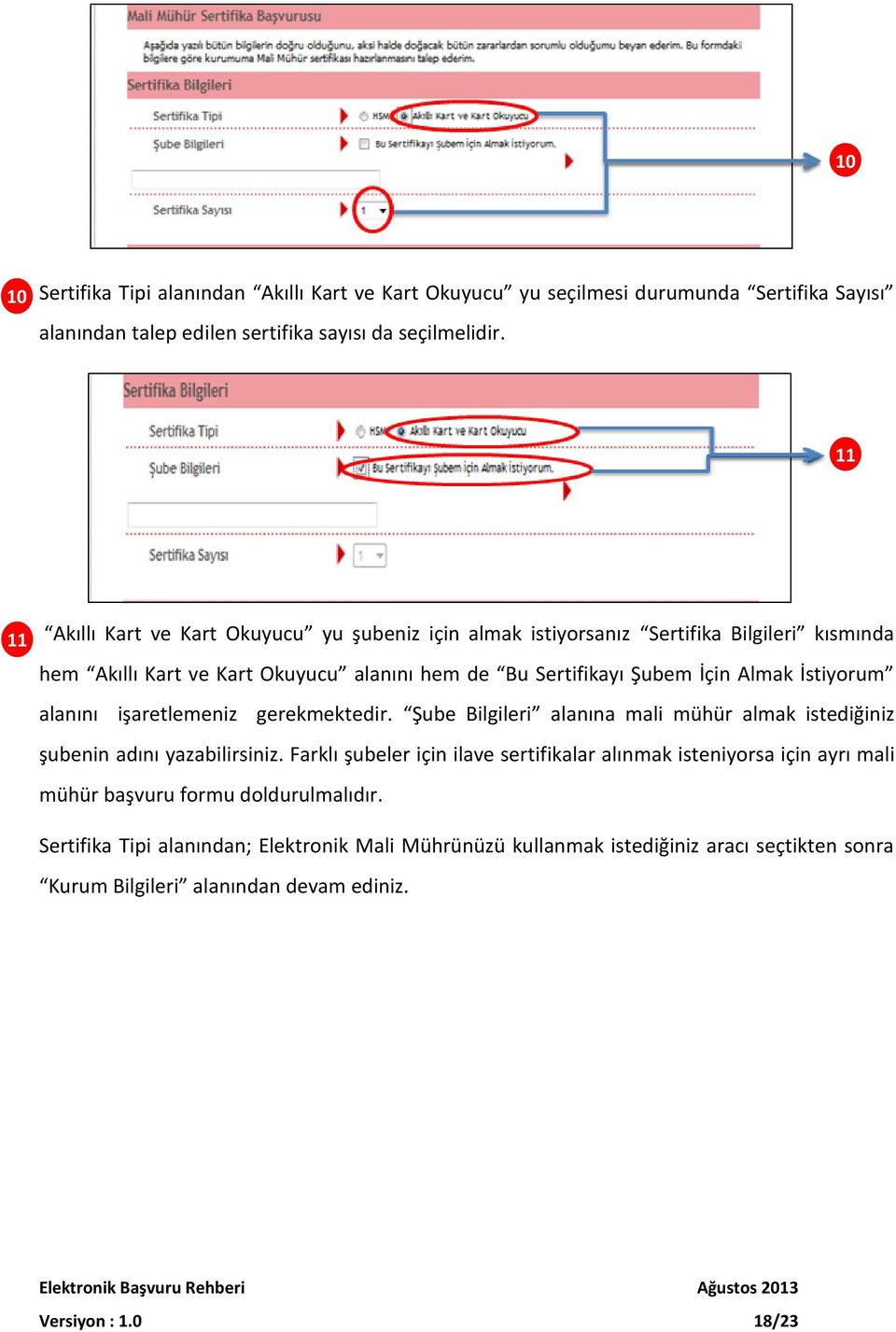 İstiyorum alanını işaretlemeniz gerekmektedir. Şube Bilgileri alanına mali mühür almak istediğiniz şubenin adını yazabilirsiniz.