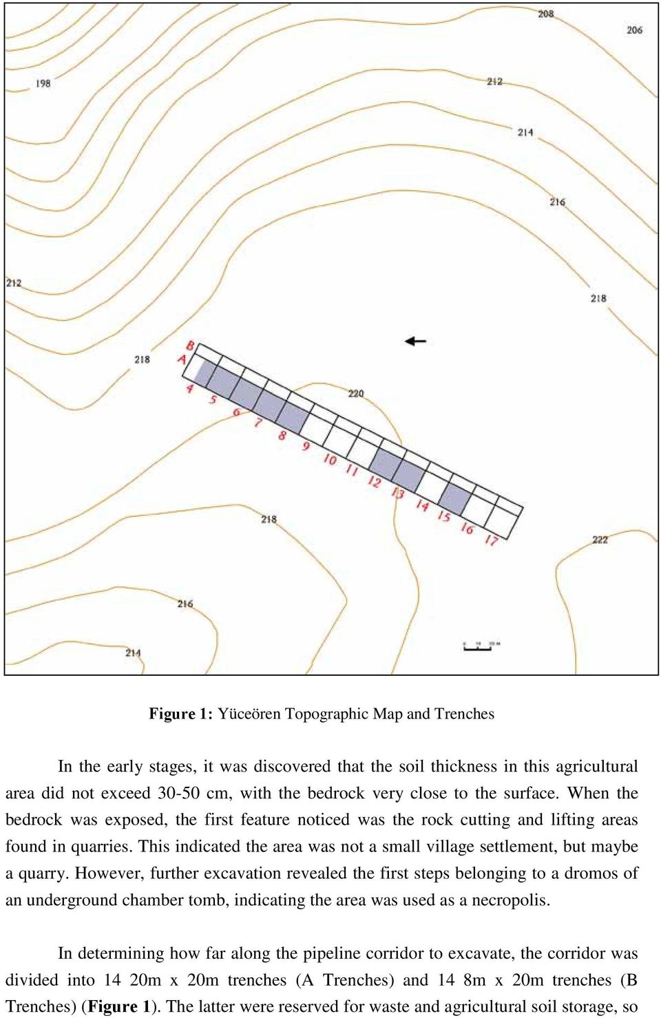 This indicated the area was not a small village settlement, but maybe a quarry.