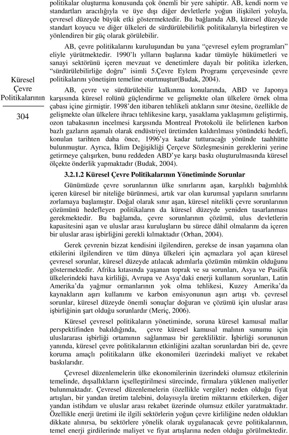 Bu bağlamda AB, küresel düzeyde standart koyucu ve diğer ülkeleri de sürdürülebilirlik politikalarıyla birleştiren ve yönlendiren bir güç olarak görülebilir.