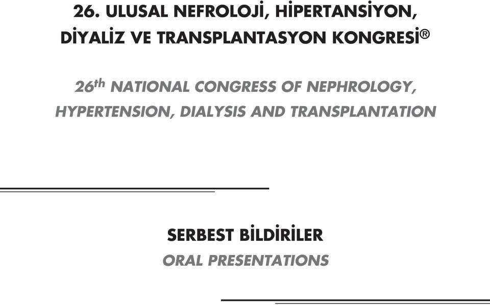 OF NEPHROLOGY, HYPERTENSION, DIALYSIS AND