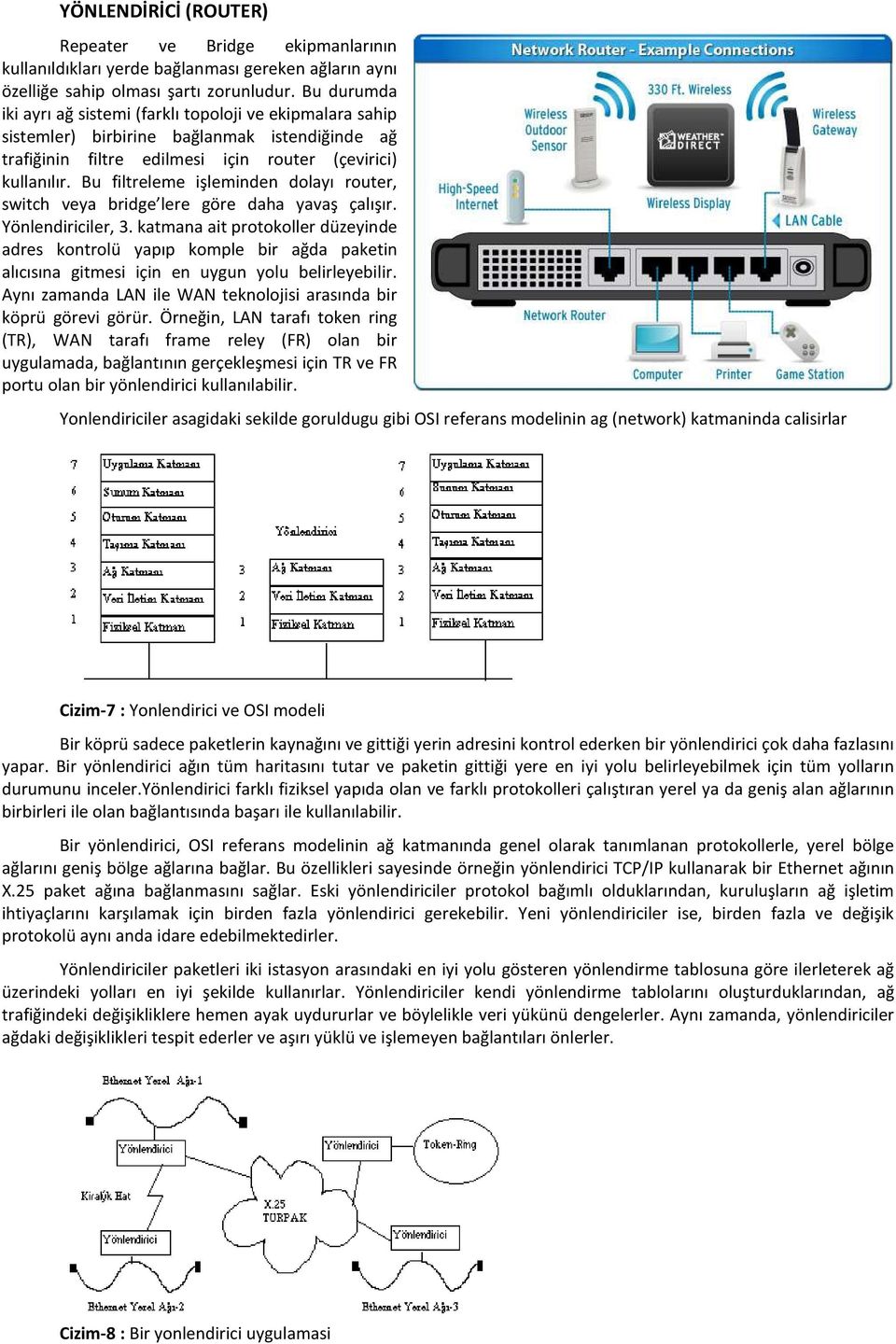 Bu filtreleme işleminden dolayı router, switch veya bridge lere göre daha yavaş çalışır. Yönlendiriciler, 3.