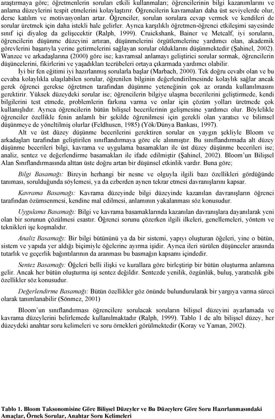 Ayrıca karşılıklı öğretmen-öğrenci etkileşimi sayesinde sınıf içi diyalog da gelişecektir (Ralph, 1999).