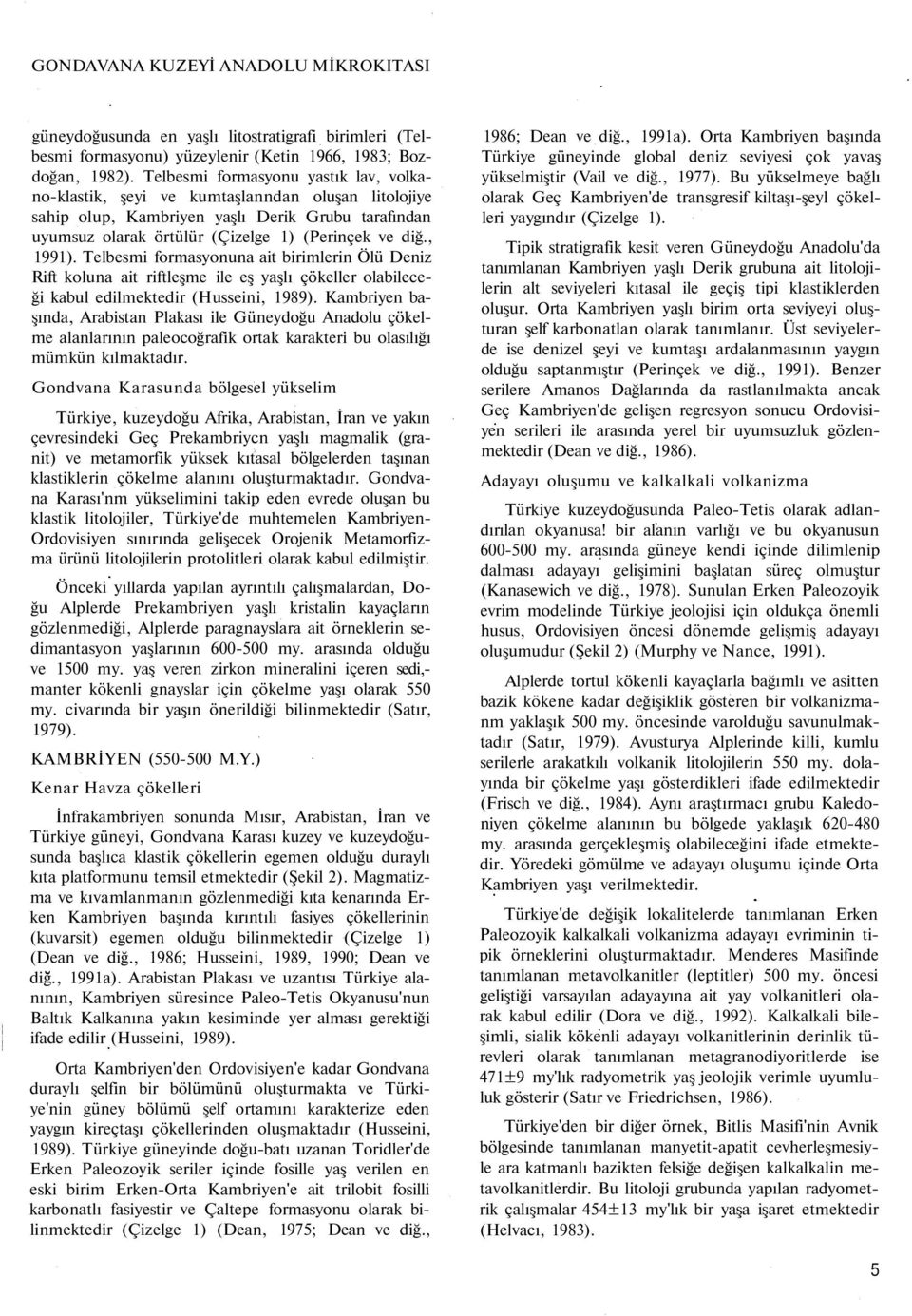 Telbesmi formasyonuna ait birimlerin Ölü Deniz Rift koluna ait riftleşme ile eş yaşlı çökeller olabileceği kabul edilmektedir (Husseini, 1989).