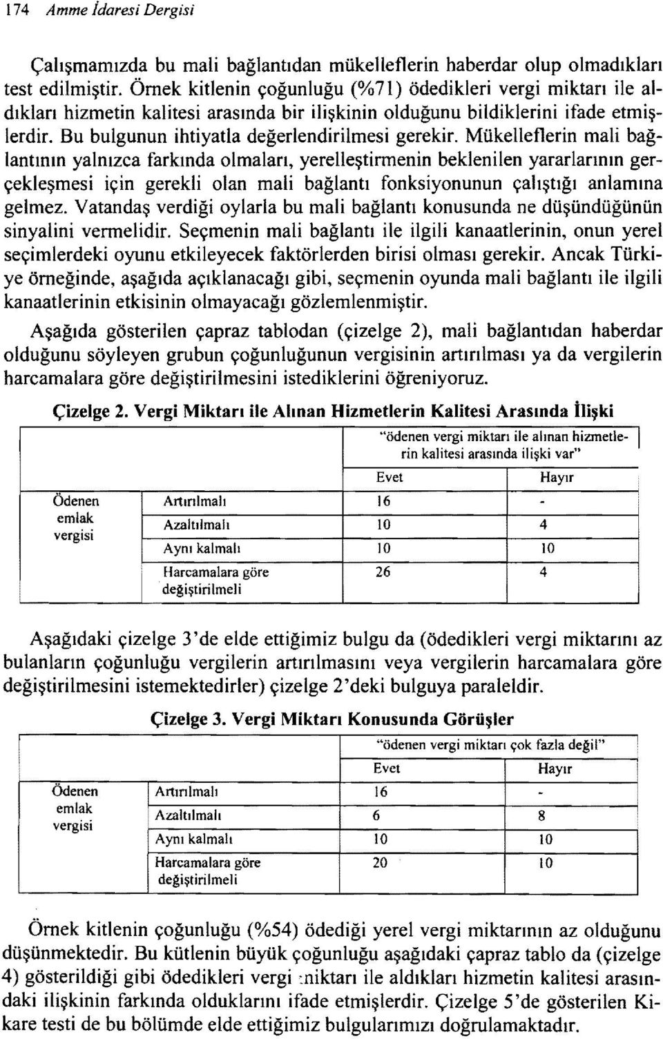 Mükelleflerin mali bağlantının yalnızca farkında olmaları, yerelleştirmenin beklenilen yararlarının gerçekleşmesi için gerekli olan mali bağlantı fonksiyonunun çalıştığı anlamına gelmez.