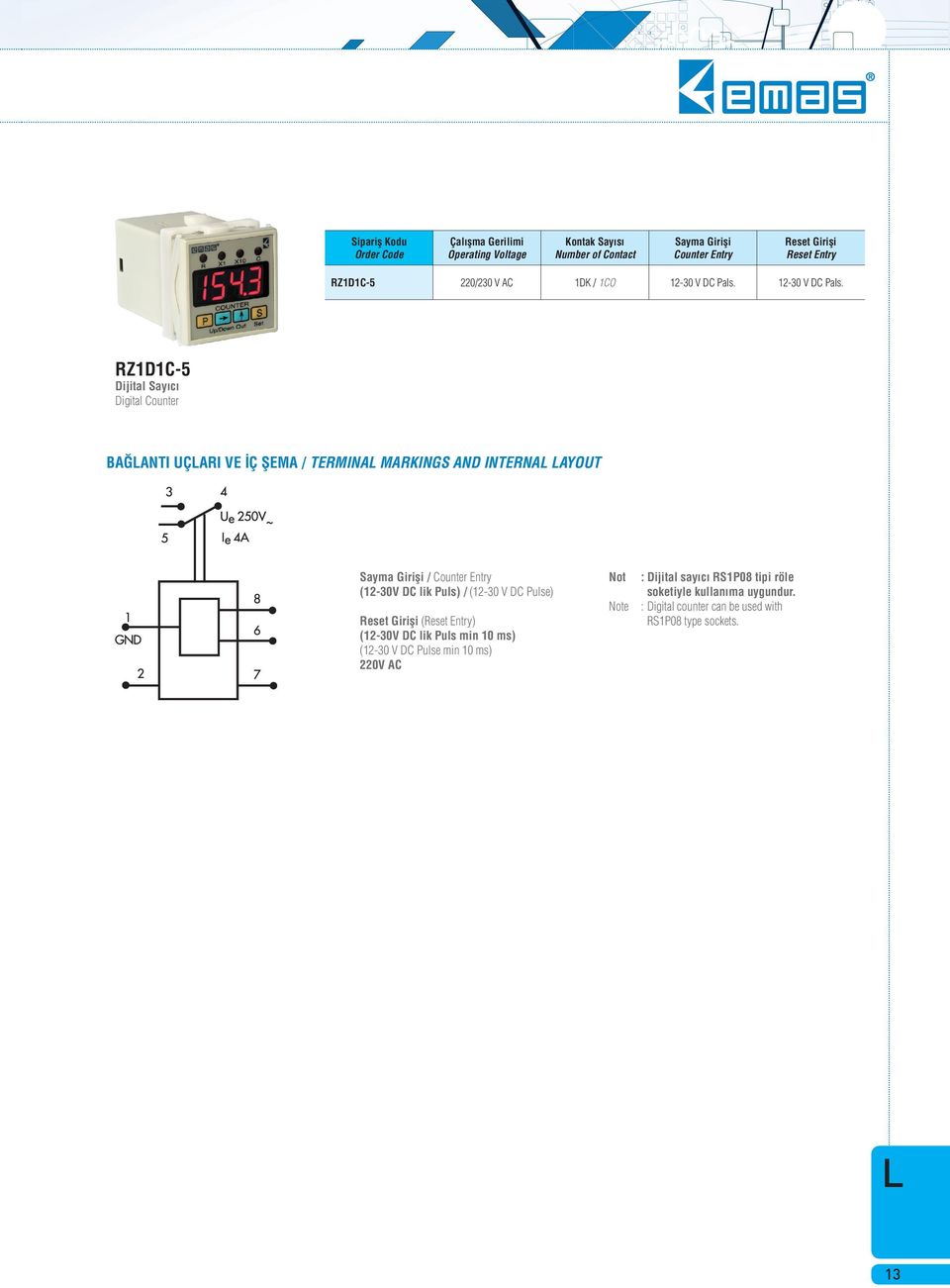 12-30 V DC PaIs.