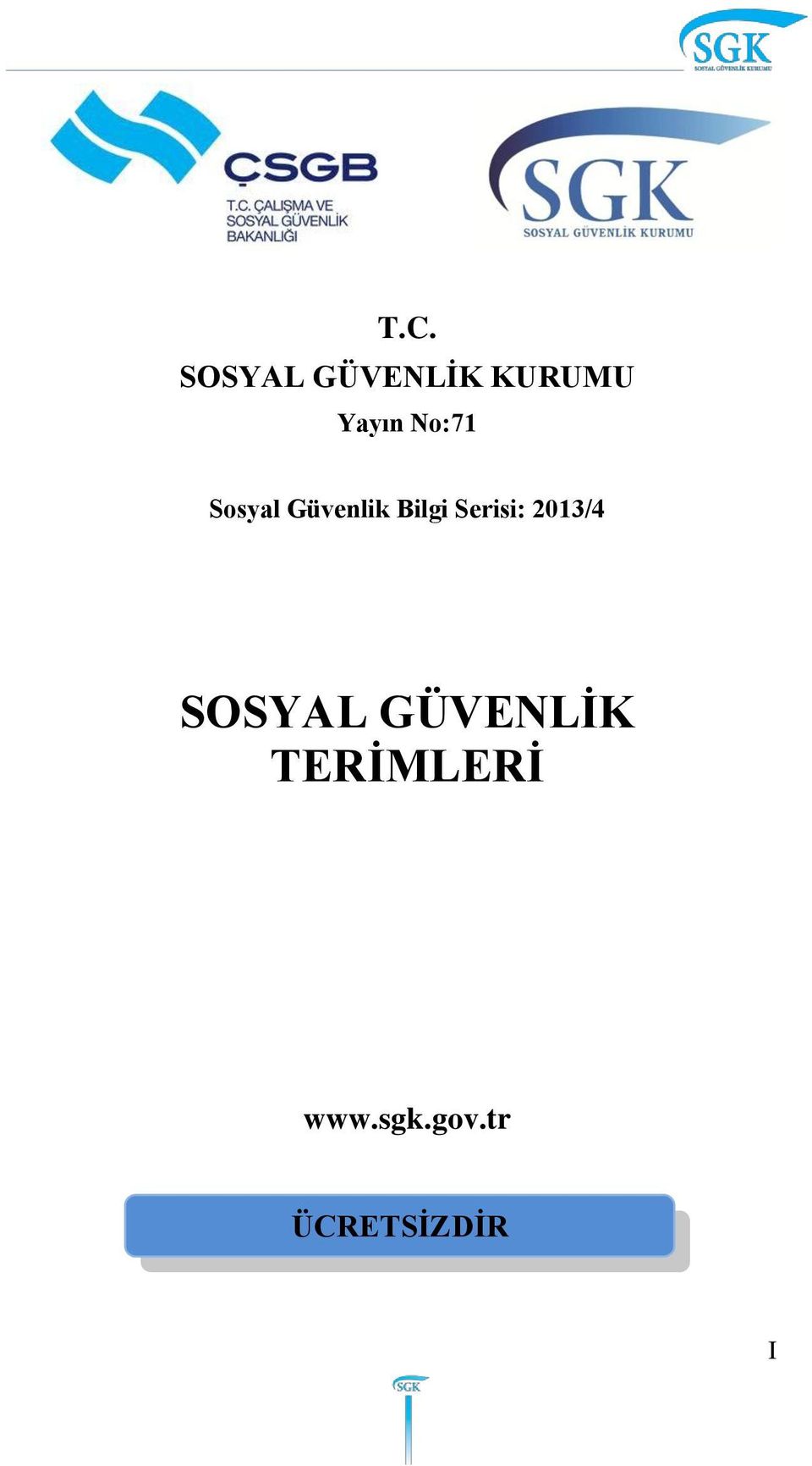 Bilgi Serisi: 2013/4 SOSYAL