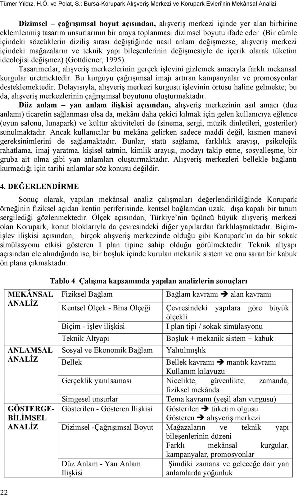 toplanması dizimsel boyutu ifade eder (Bir cümle içindeki sözcüklerin diziliş sırası değiştiğinde nasıl anlam değişmezse, alışveriş merkezi içindeki mağazaların ve teknik yapı bileşenlerinin