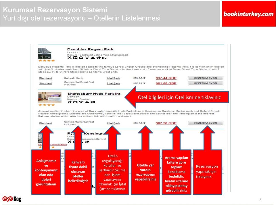 şartlardır,okuma dan işlem yapmayınız Okumak için İptal Şartına tıklayınız Otelde yer vardır, rezervasyon yapabilirsiniz