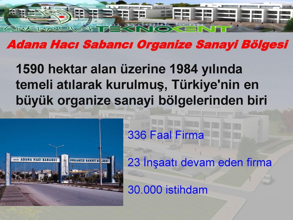 Türkiye'nin en büyük organize sanayi bölgelerinden biri