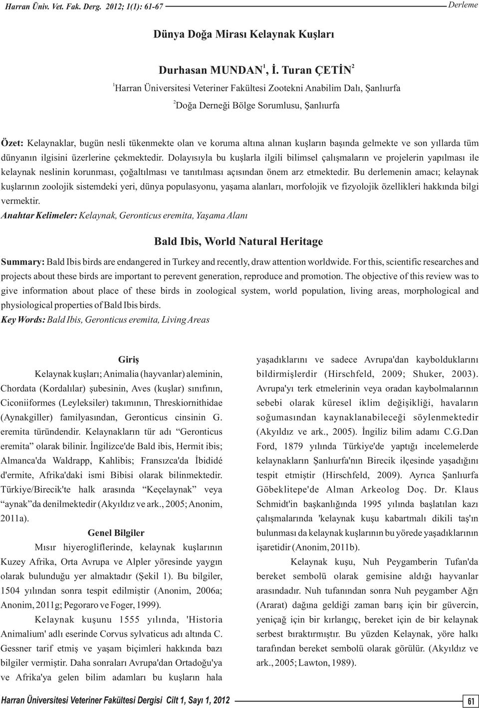 alınan kuşların başında gelmekte ve son yıllarda tüm dünyanın ilgisini üzerlerine çekmektedir.