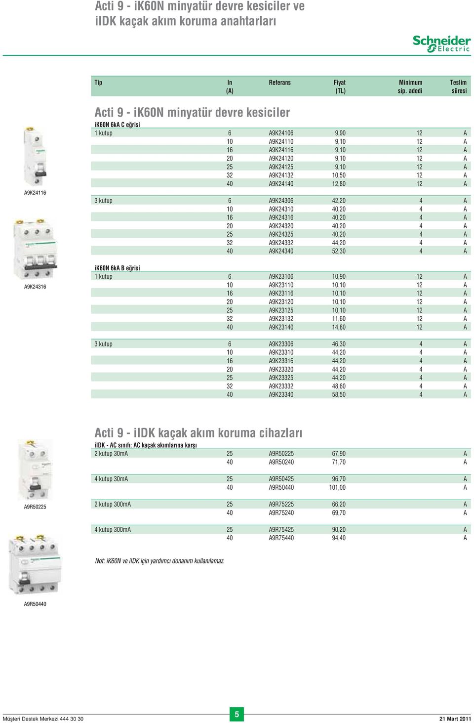 A9K24132 10,50 12 A 40 A9K24140 12,80 12 A 3 kutup 6 A9K24306 42,20 4 A 10 A9K24310 40,20 4 A 16 A9K24316 40,20 4 A 20 A9K24320 40,20 4 A 25 A9K24325 40,20 4 A 32 A9K24332 44,20 4 A 40 A9K24340 52,30