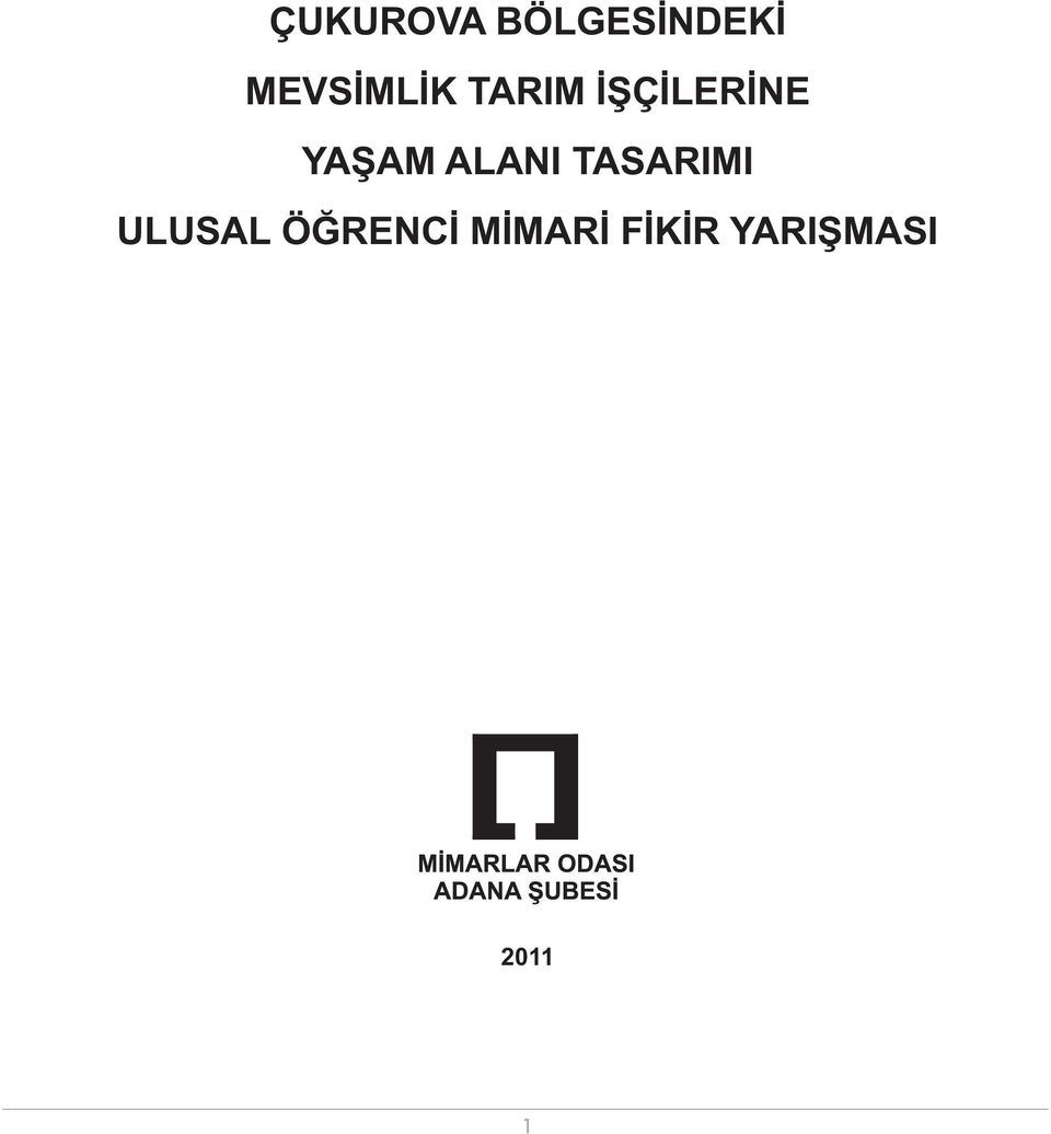 YAŞAM ALANI TASARIMI ULUSAL