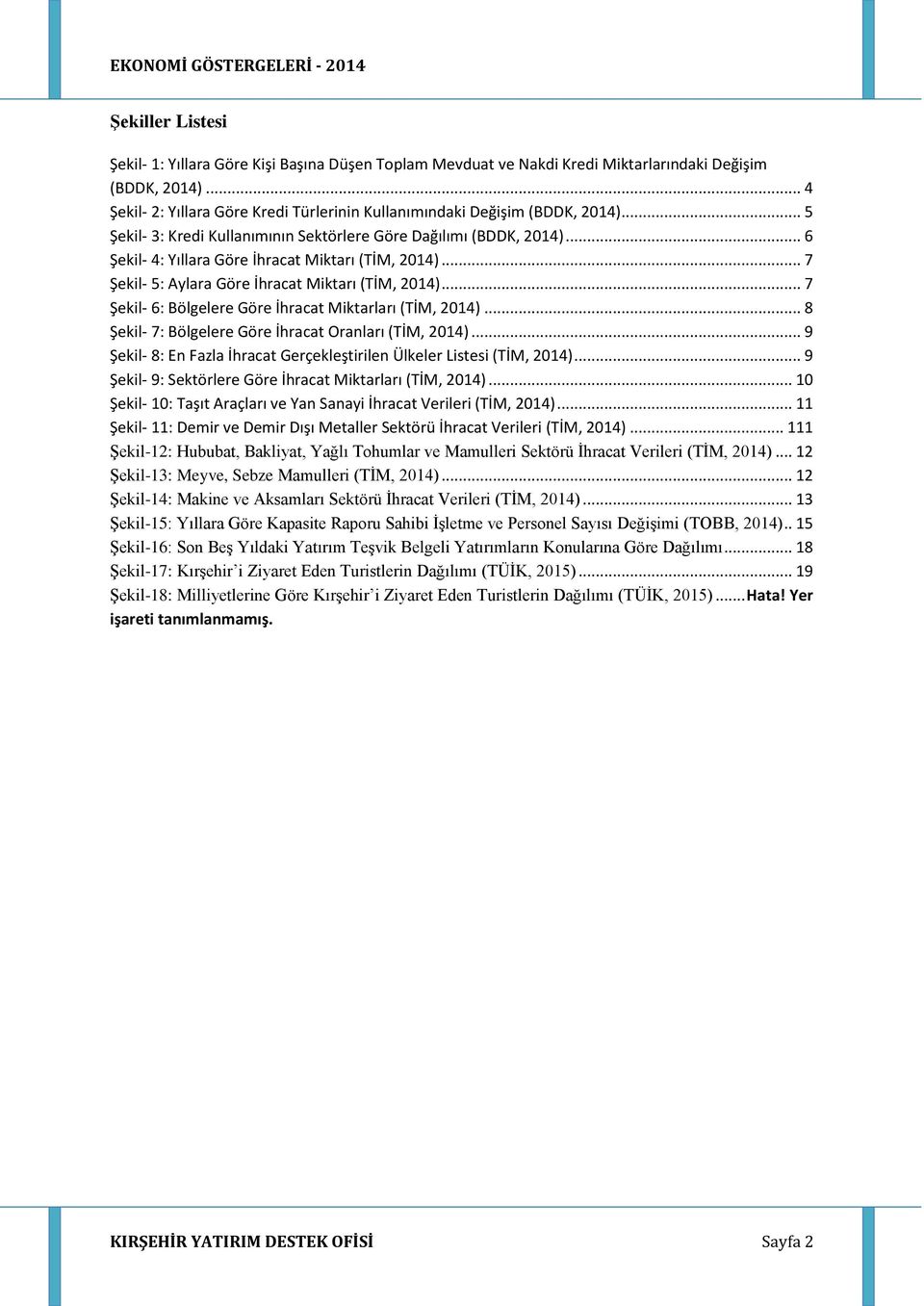 .. 6 Şekil- 4: Yıllara Göre İhracat Miktarı (TİM, 214)... 7 Şekil- 5: Aylara Göre İhracat Miktarı (TİM, 214)... 7 Şekil- 6: Bölgelere Göre İhracat Miktarları (TİM, 214).