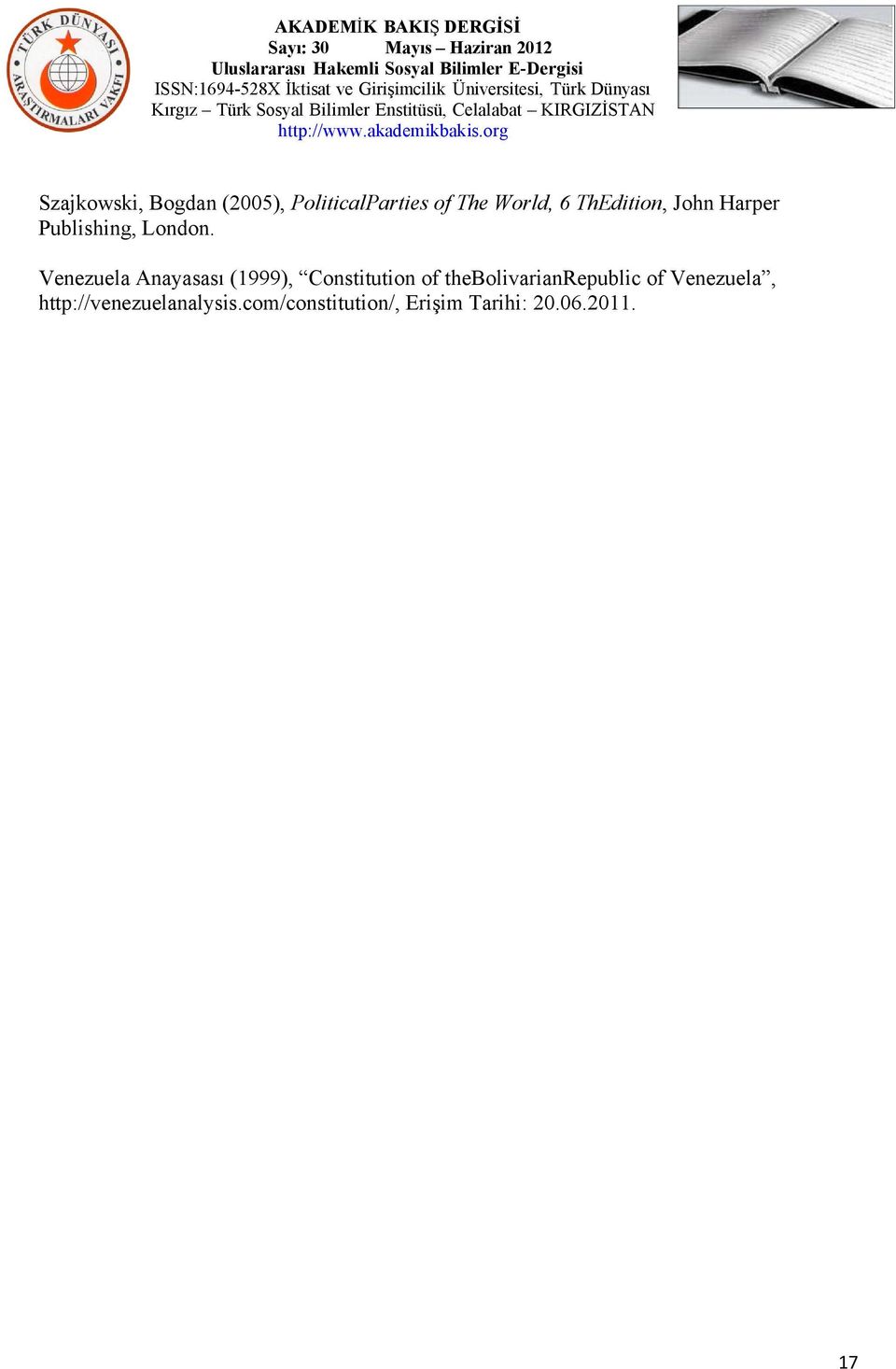 Venezuela Anayasası (1999), Constitution of