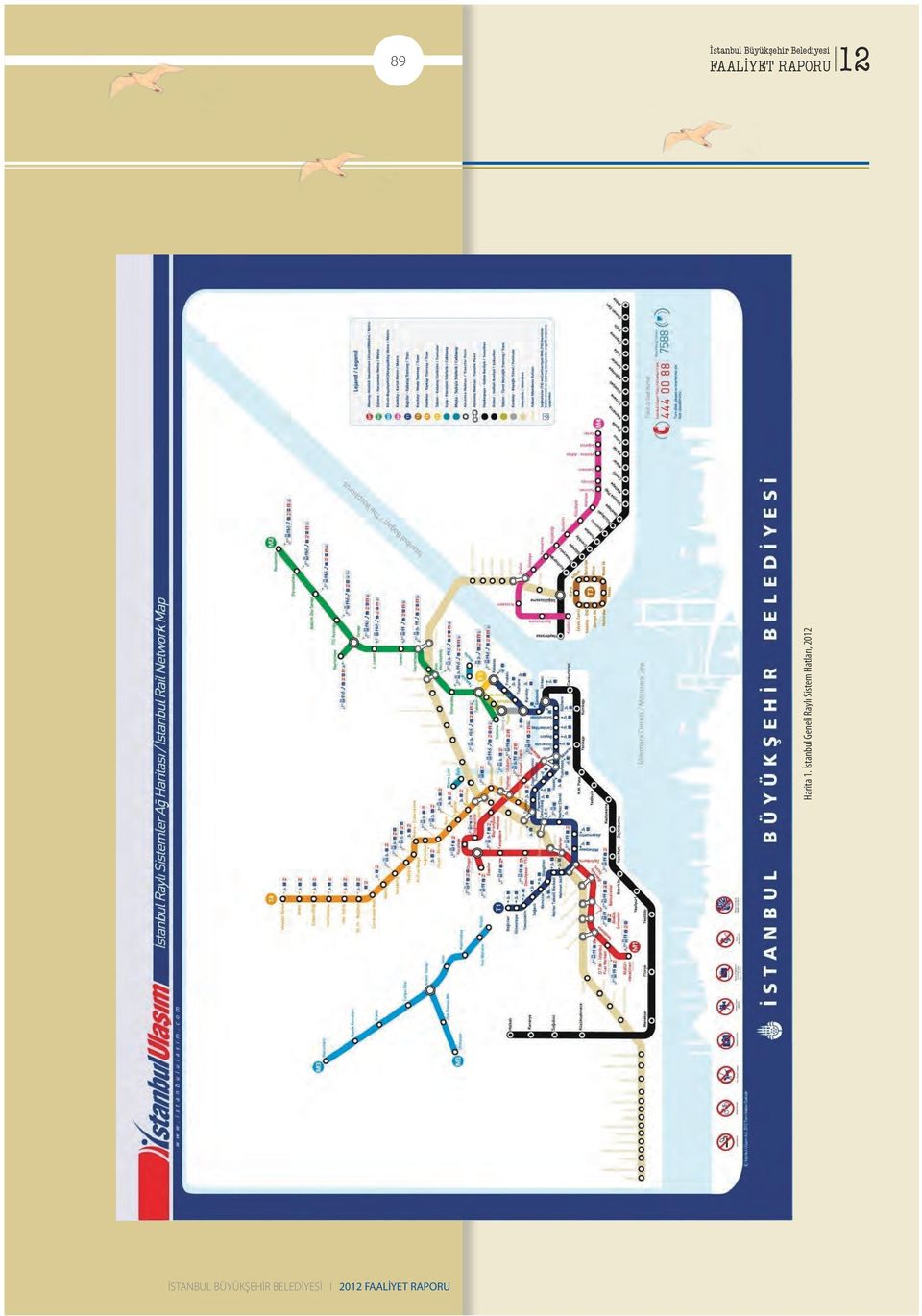 İstanbul Geneli Raylı Sistem ı, 2012