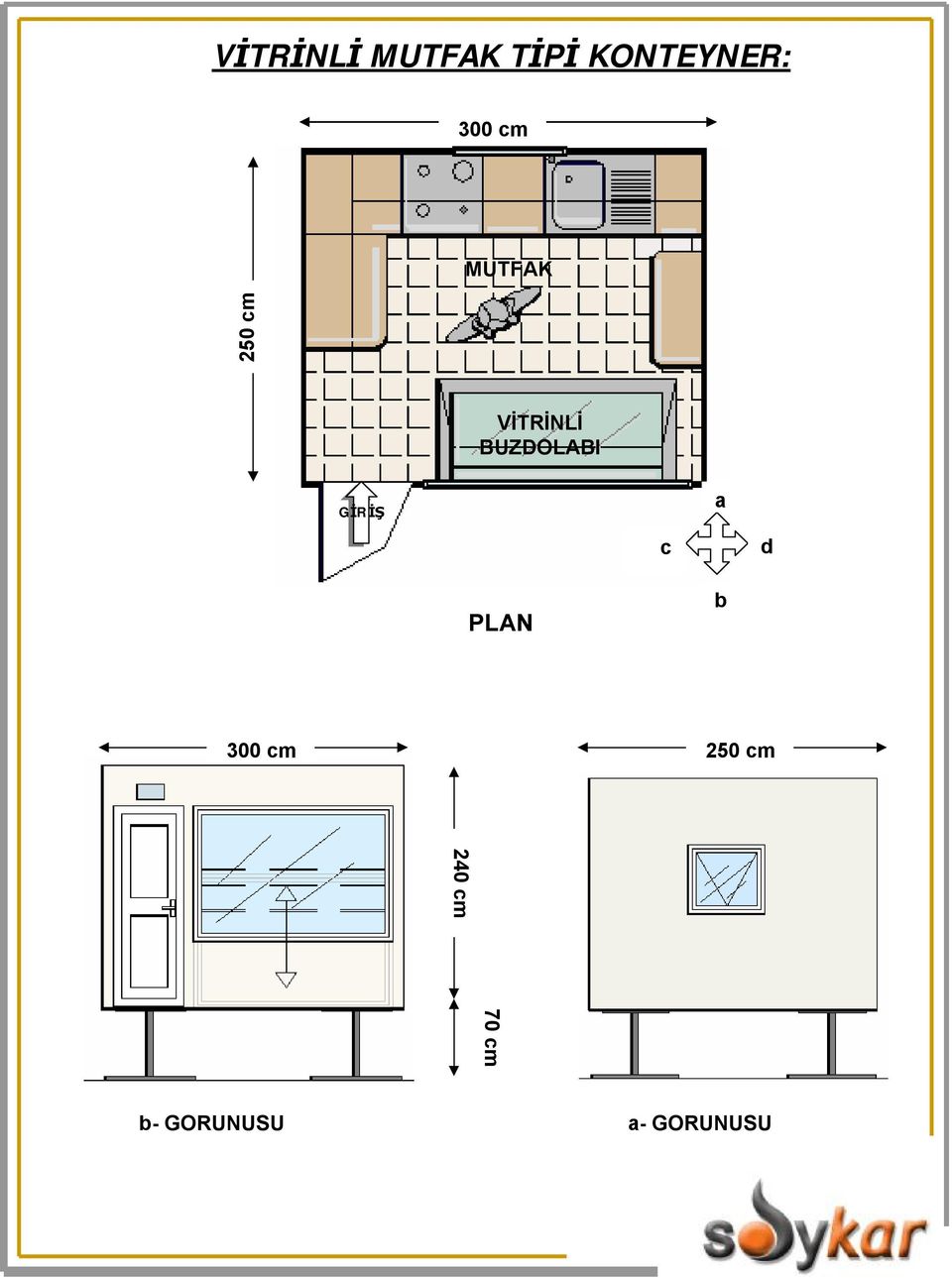 BUZDOLABI GİRİŞ c a d PLAN b