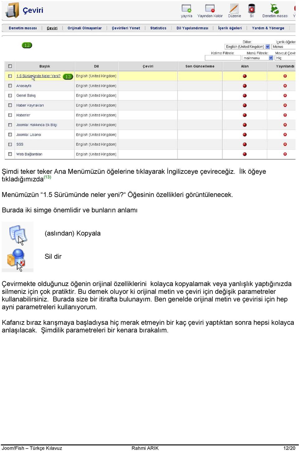 pratiktir. Bu demek oluyor ki orijinal metin ve çeviri için değişik parametreler kullanabilirsiniz. Burada size bir itirafta bulunayım.