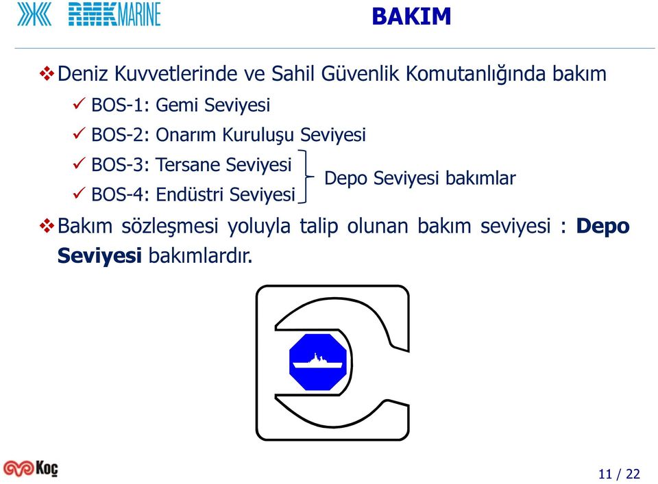 Seviyesi Depo Seviyesi bakımlar BOS-4: Endüstri Seviyesi Bakım