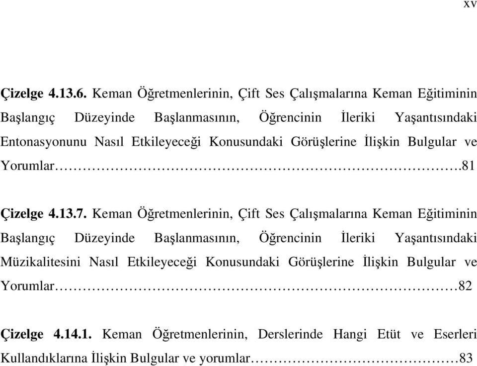 Nasıl Etkileyeceği Konusundaki Görüşlerine İlişkin Bulgular ve Yorumlar.81 Çizelge 4.13.7.