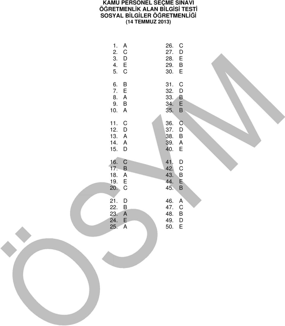 B 34. E 10. A 35. B 11. C 36. C 12. D 37. D 13. A 38. B 14. A 39. A 15. D 40. E 16. C 41. D 17.