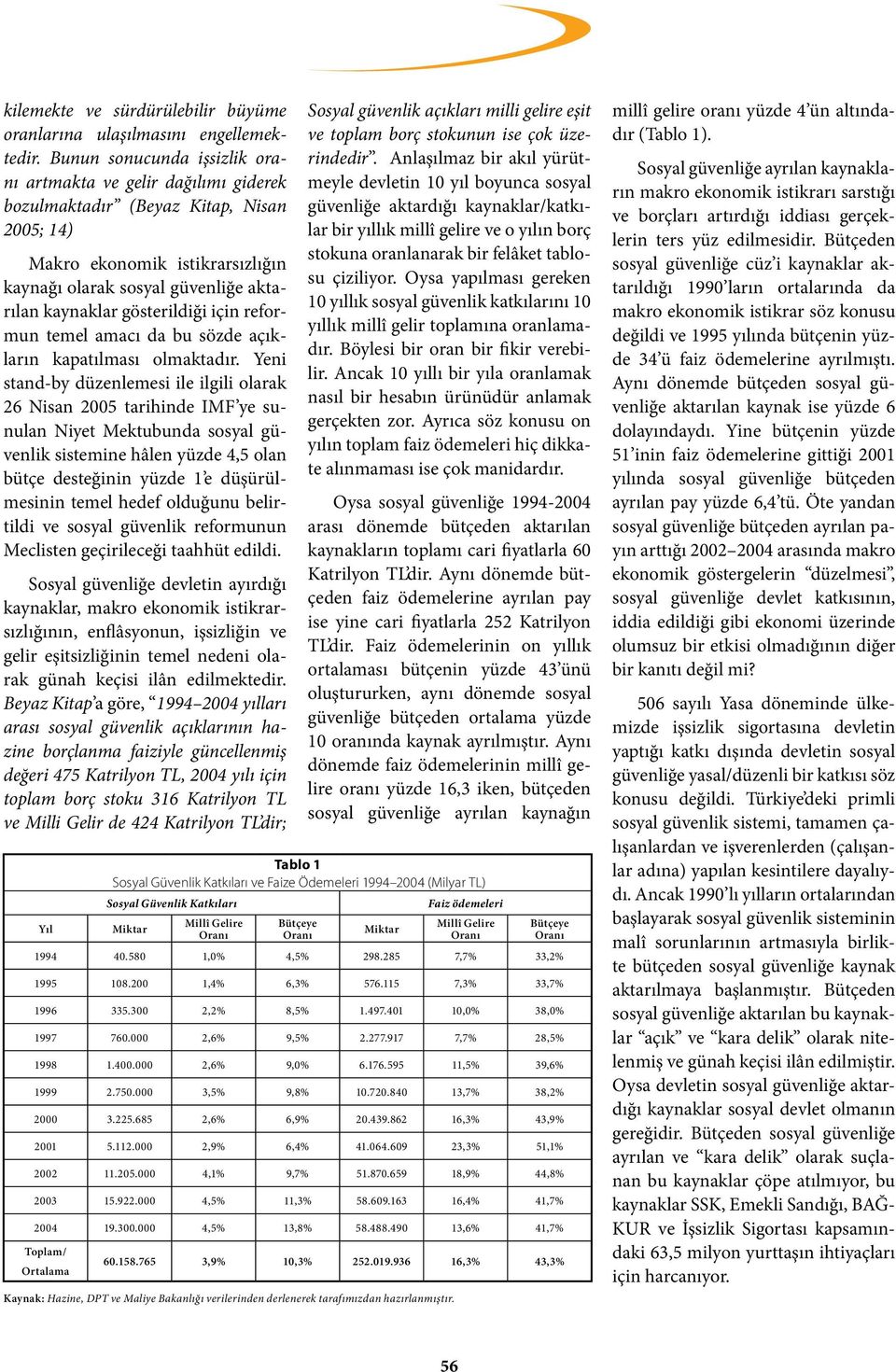 gösterildiği için reformun temel amacı da bu sözde açıkların kapatılması olmaktadır.