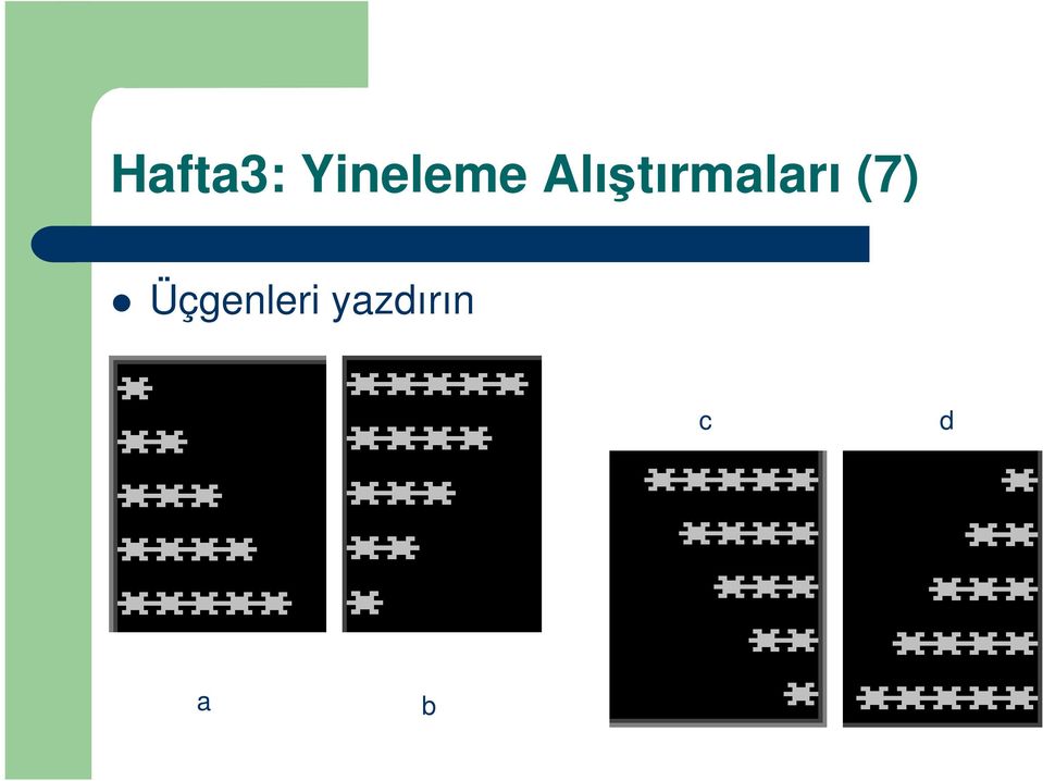 Alıştırmaları