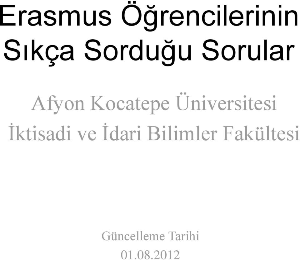 Üniversitesi İktisadi ve İdari