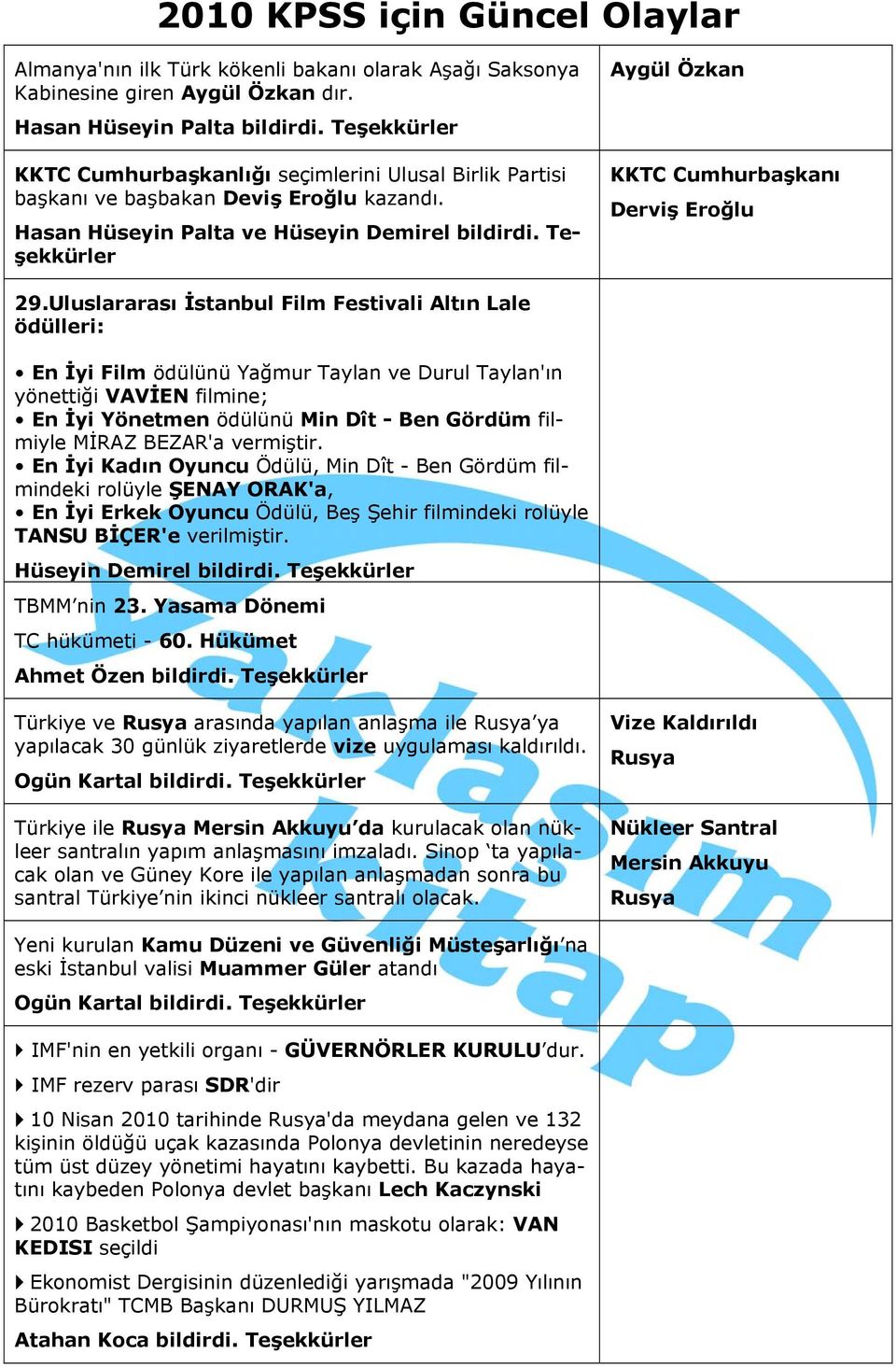 Teşekkürler Aygül Özkan KKTC Cumhurbaşkanı Derviş Eroğlu 29.