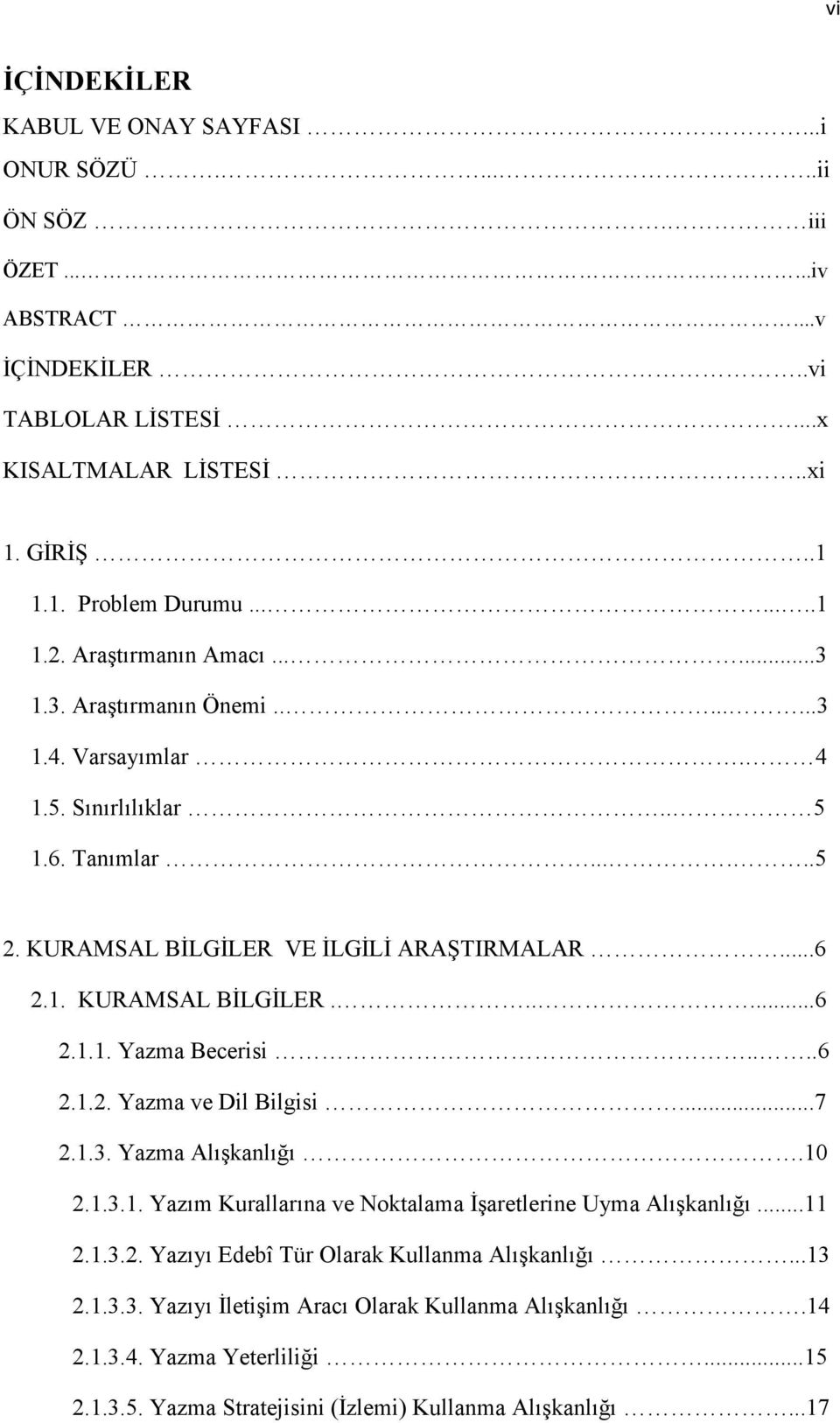 ...6 2.1.2. Yazma ve Dil Bilgisi...7 2.1.3. Yazma Alışkanlığı.10 2.1.3.1. Yazım Kurallarına ve Noktalama Đşaretlerine Uyma Alışkanlığı...11 2.1.3.2. Yazıyı Edebî Tür Olarak Kullanma Alışkanlığı.