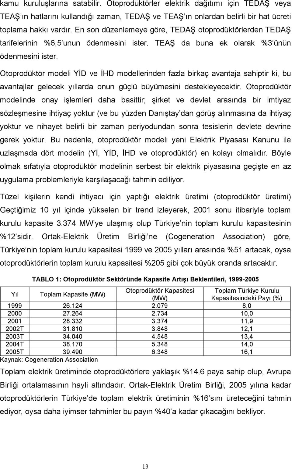 Otoprodüktör modeli YİD ve İHD modellerinden fazla birkaç avantaja sahiptir ki, bu avantajlar gelecek yıllarda onun güçlü büyümesini destekleyecektir.