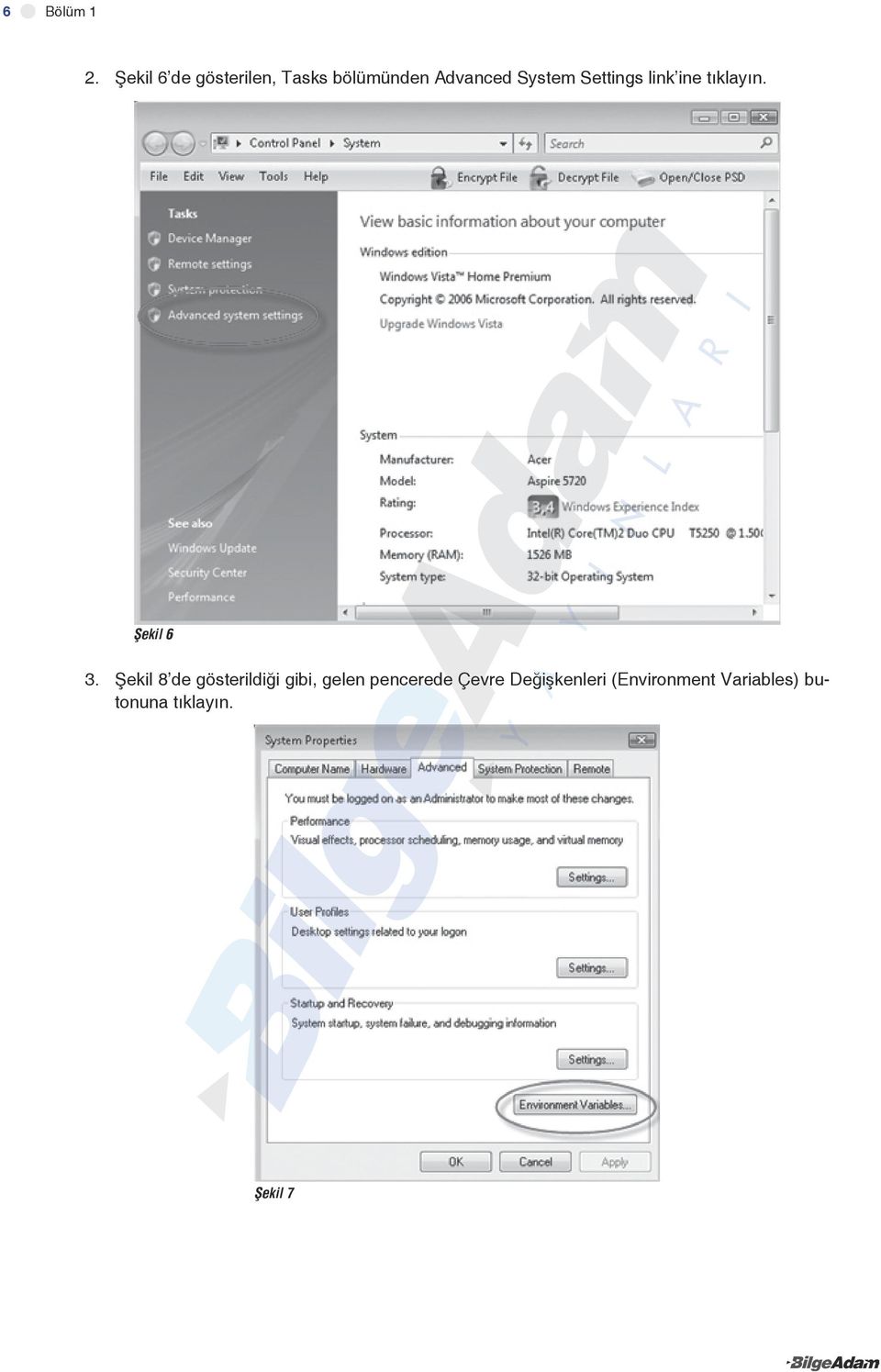 System Settings link ine tıklayın.