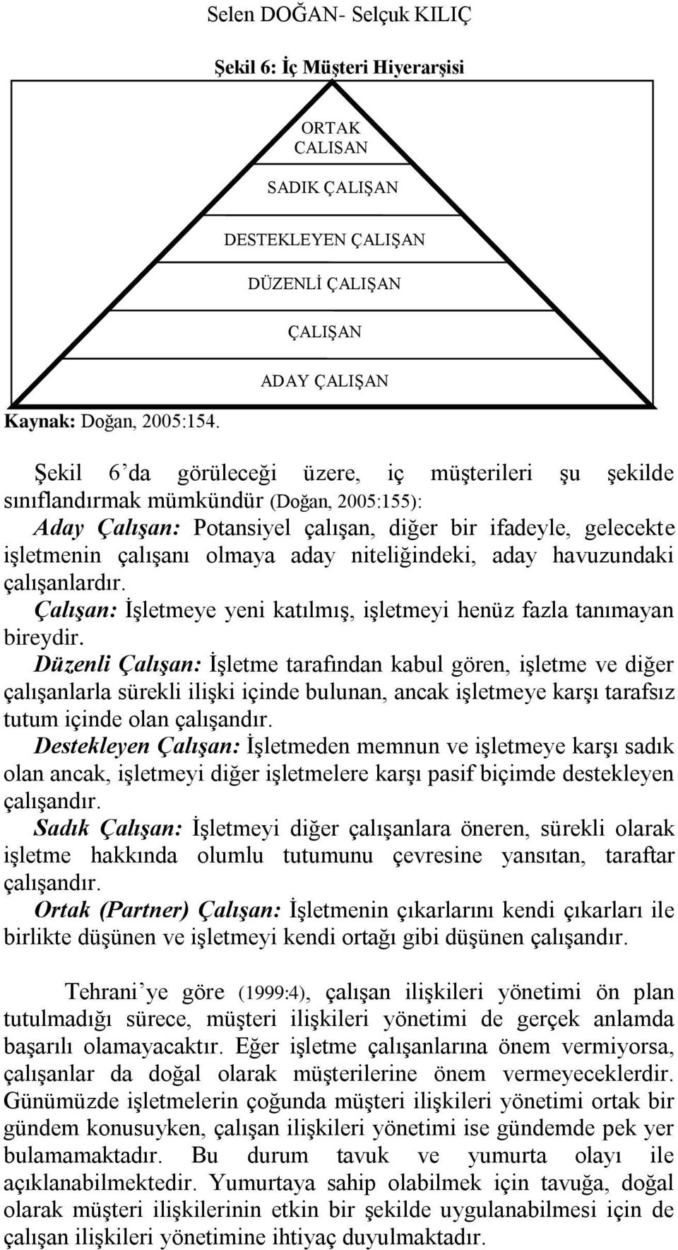 olmaya aday niteliğindeki, aday havuzundaki çalıģanlardır. Çalışan: ĠĢletmeye yeni katılmıģ, iģletmeyi henüz fazla tanımayan bireydir.