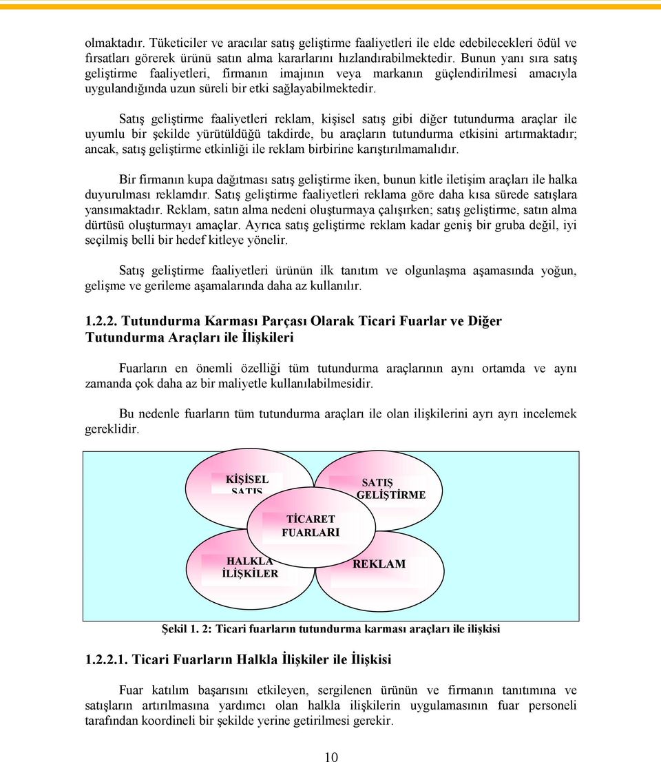 Satış geliştirme faaliyetleri reklam, kişisel satış gibi diğer tutundurma araçlar ile uyumlu bir şekilde yürütüldüğü takdirde, bu araçların tutundurma etkisini artırmaktadır; ancak, satış geliştirme