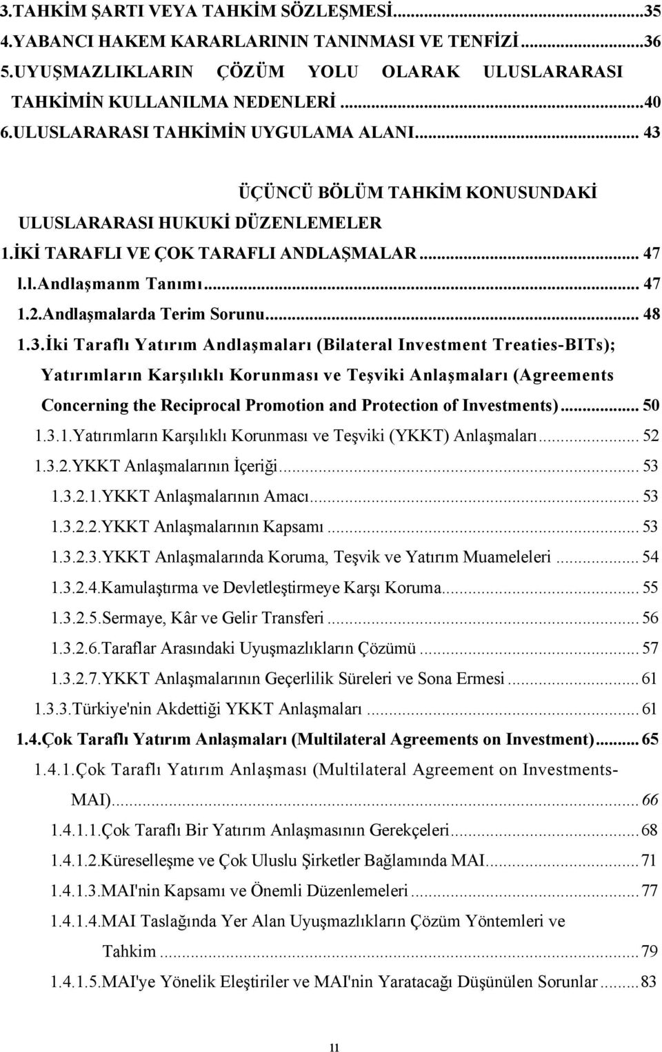 Andlaşmalarda Terim Sorunu... 48 1.3.