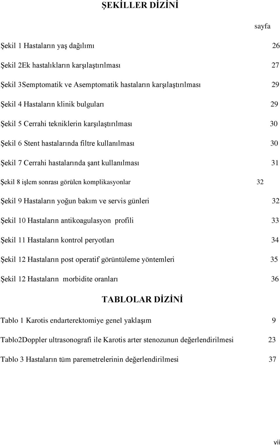 komplikasyonlar 32 Şekil 9 Hastaların yoğun bakım ve servis günleri 32 Şekil 10 Hastaların antikoagulasyon profili 33 Şekil 11 Hastaların kontrol peryotları 34 Şekil 12 Hastaların post operatif