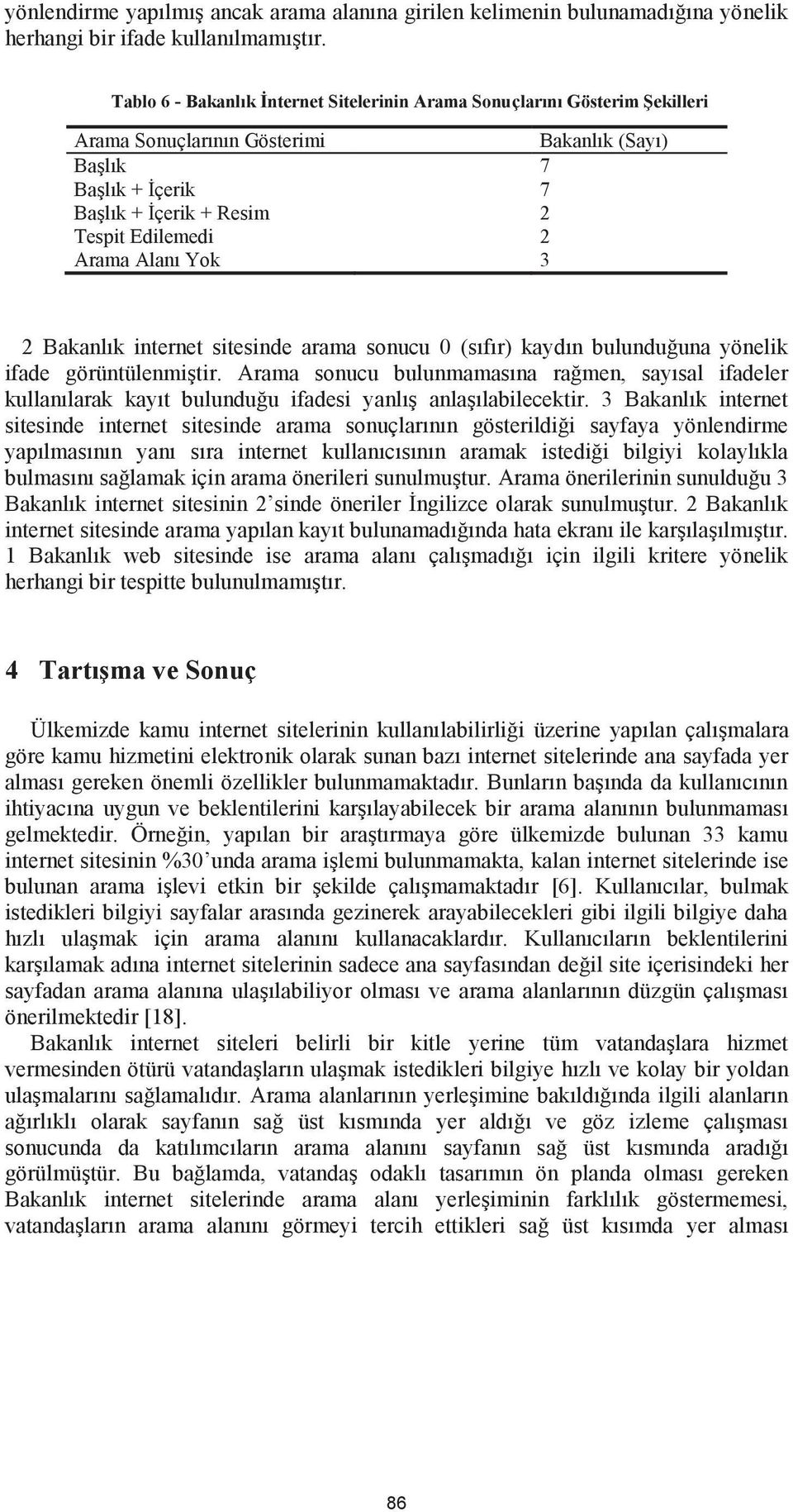 sitesinde arama sonucu 0 (sıfır) kaydın bulunduğuna yönelik ifade görüntülenmiştir. Arama sonucu bulunmamasına rağmen, sayısal ifadeler kullanılarak kayıt bulunduğu ifadesi yanlış anlaşılabilecektir.