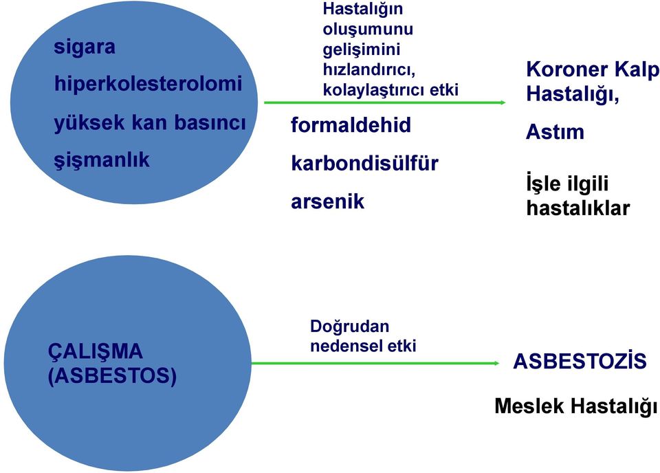 karbondisülfür arsenik Koroner Kalp Hastalığı, Astım İşle ilgili