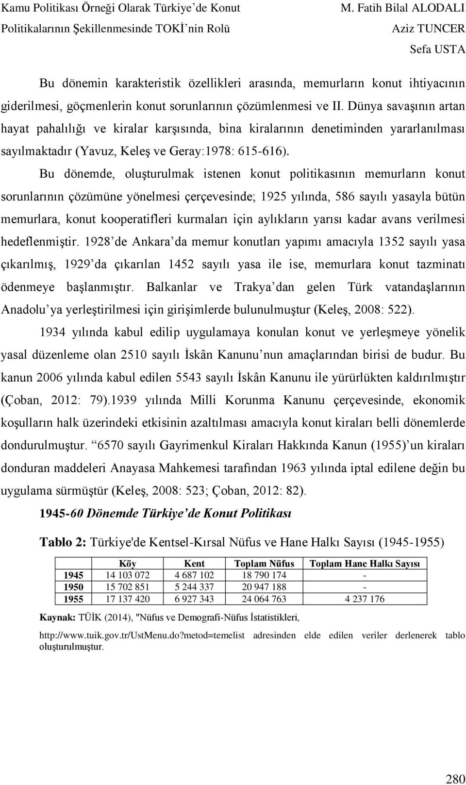 Bu dönemde, oluşturulmak istenen konut politikasının memurların konut sorunlarının çözümüne yönelmesi çerçevesinde; 1925 yılında, 586 sayılı yasayla bütün memurlara, konut kooperatifleri kurmaları