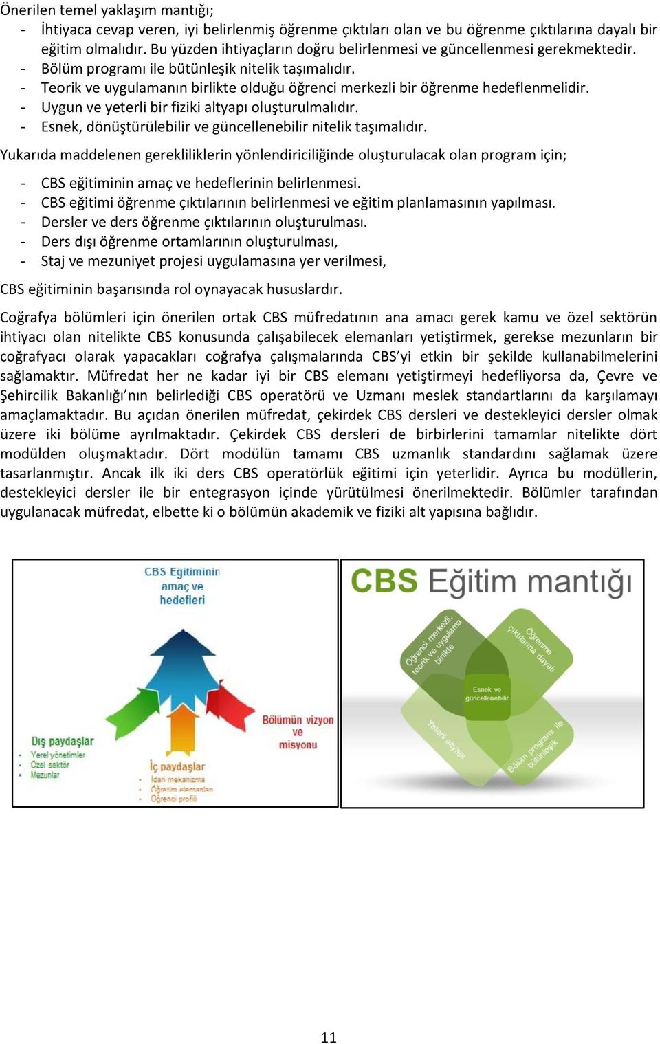 - Teorik ve uygulamanın birlikte olduğu öğrenci merkezli bir öğrenme hedeflenmelidir. - Uygun ve yeterli bir fiziki altyapı oluşturulmalıdır.