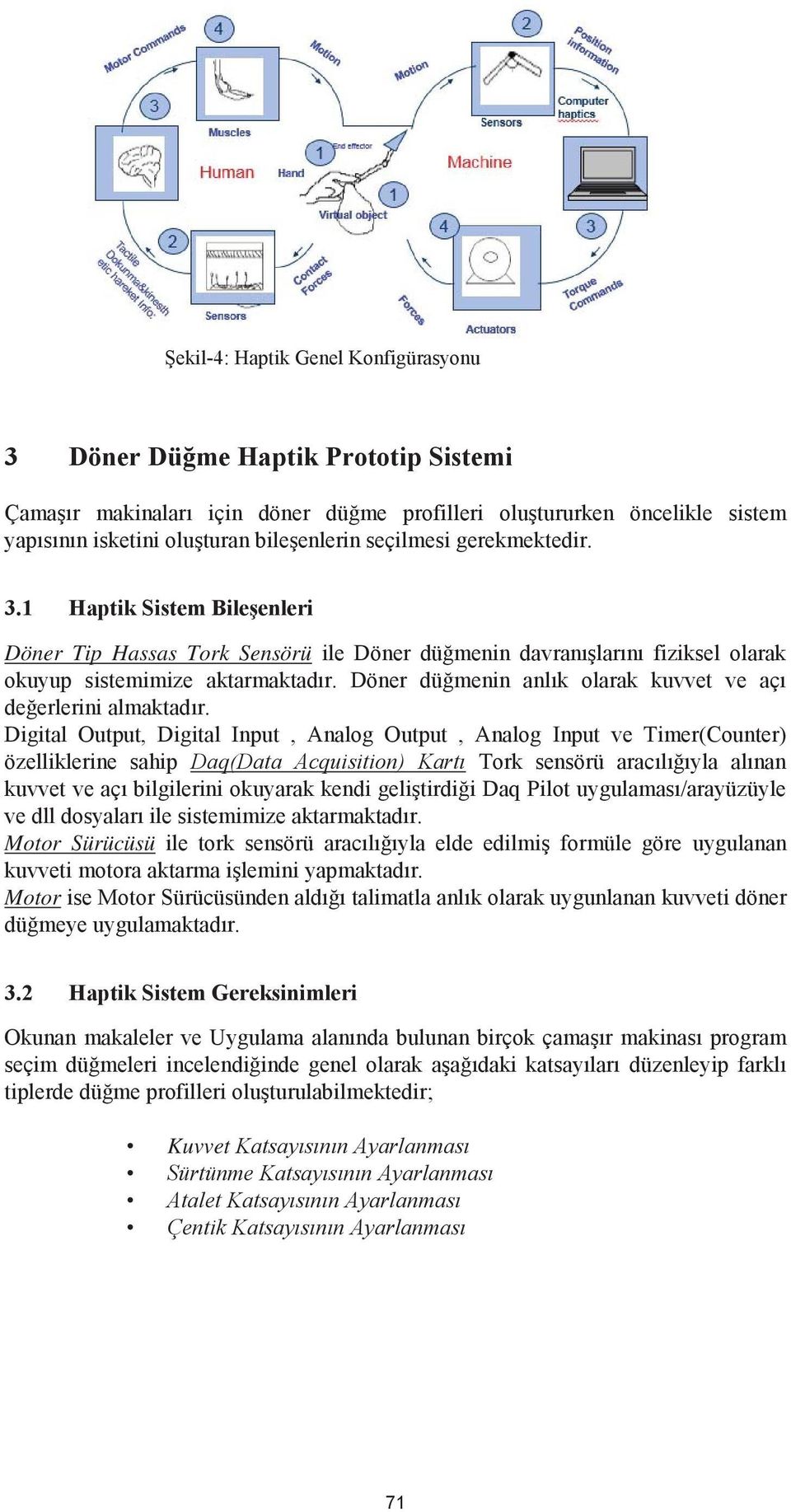 Döner düğmenin anlık olarak kuvvet ve açı değerlerini almaktadır.