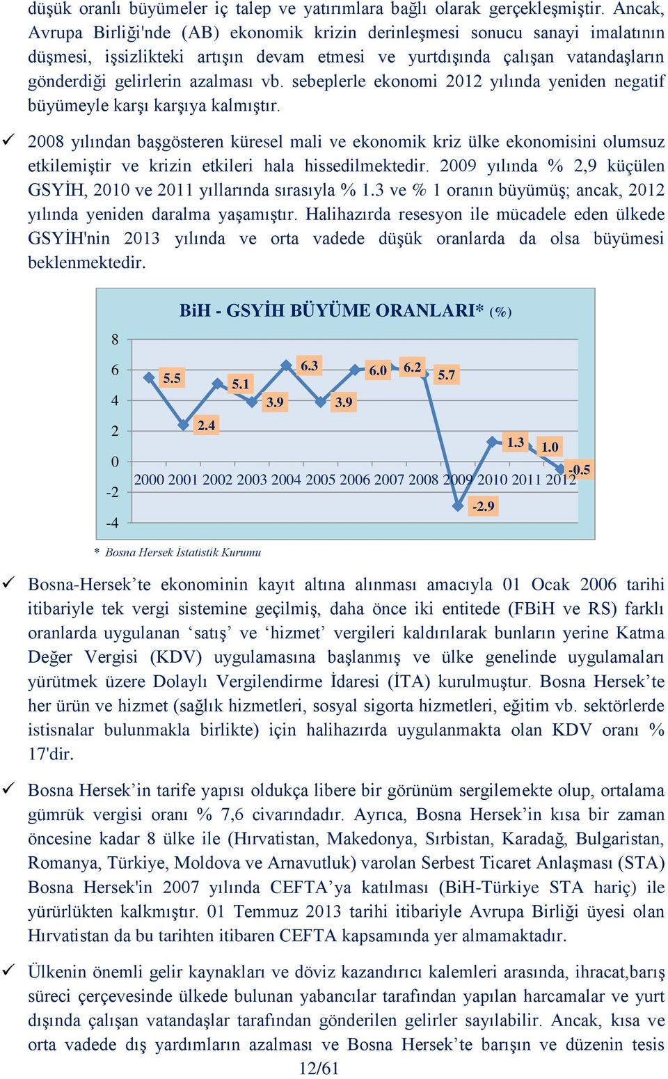 sebeplerle ekonomi 2012 yılında yeniden negatif büyümeyle karşı karşıya kalmıştır.