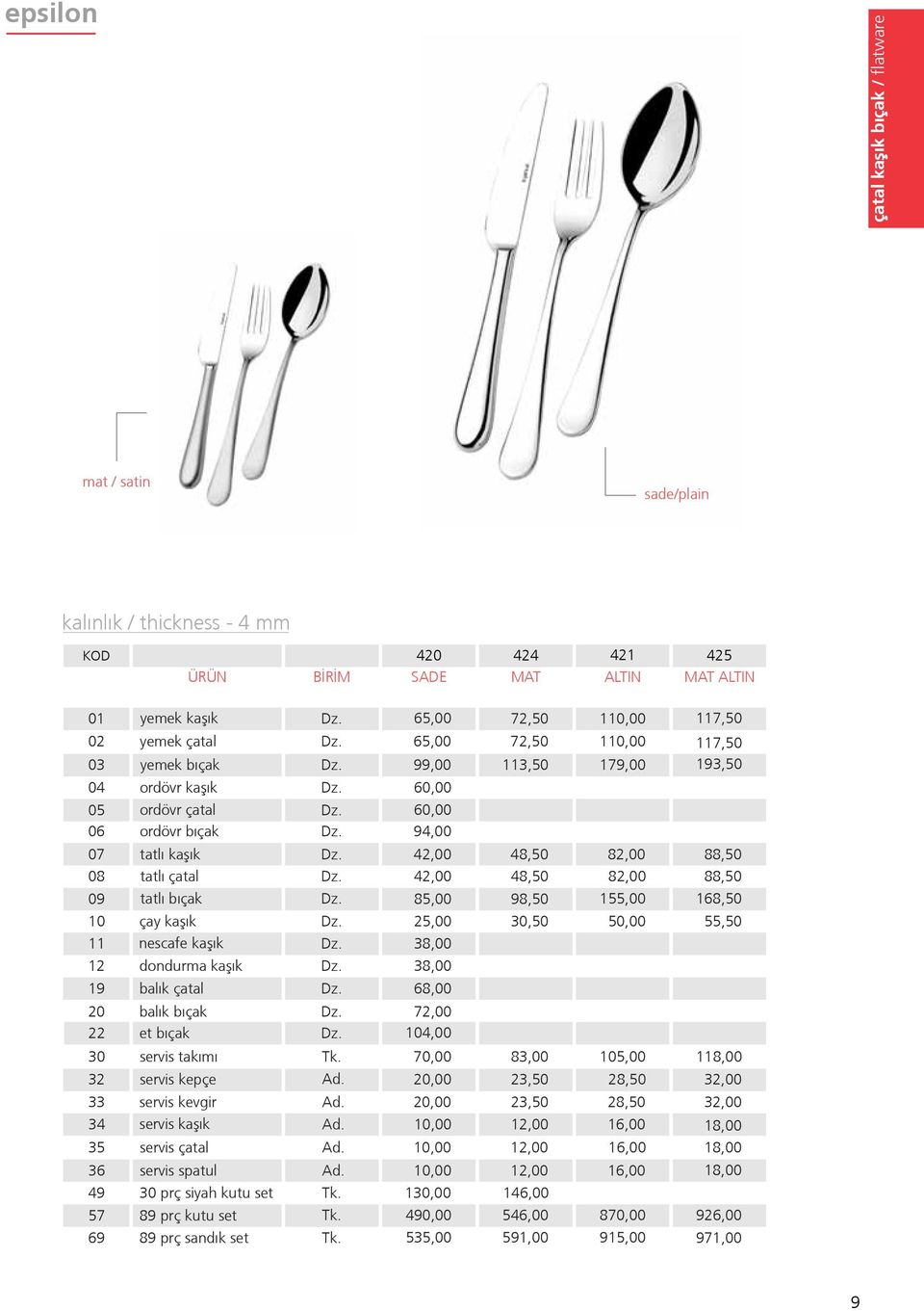 takımı servis kepçe servis kevgir servis kaºık servis çatal servis spatul 30 prç siyah kutu set 89 prç kutu set 89 prç sandık set 65,00 72,50 110,00 117,50 65,00 72,50 110,00 117,50 99,00 113,50