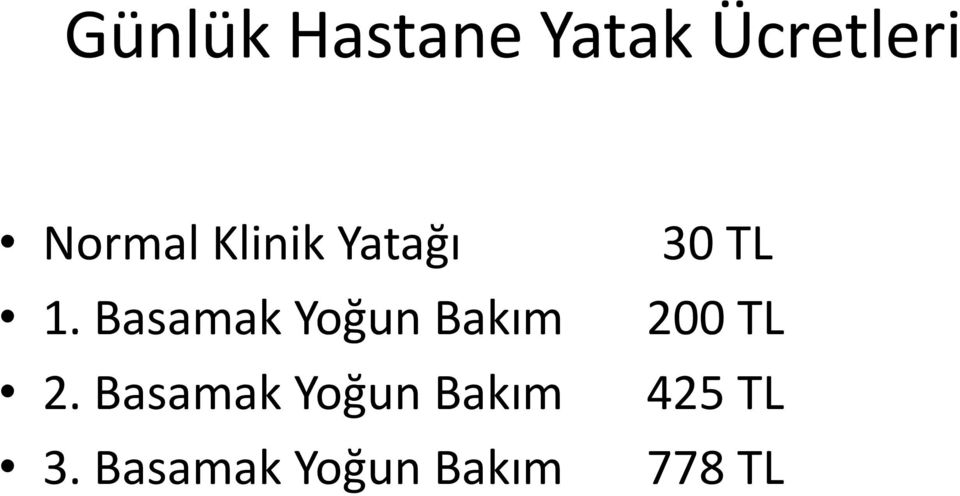 Basamak Yoğun Bakım 2.