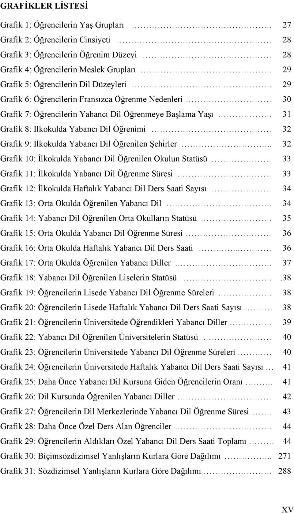 31 Grafik 8: İlkokulda Yabancı Dil Öğrenimi 32 Grafik 9: İlkokulda Yabancı Dil Öğrenilen Şehirler.